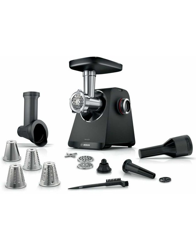 Bosch MFWS440B Serie 4 MultiPower mėsmalė su tarkavimo ir pjaustymo priedu, 1900 W
