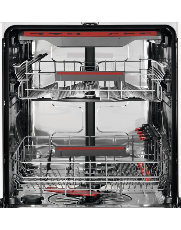 AEG FSB53927Z 7000 GlassCare įmontuojama indaplovė, 60 cm, 14 komplektų, 42 dB, SatelliteClean®, AirDry