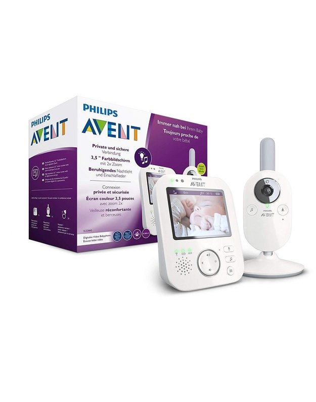 Philips Avent SCD643/26 Connected kūdikio stebėjimo kamera, Full HD 1080p, naktinis matymas, Baby Monitor+, dvikryptis ryšys