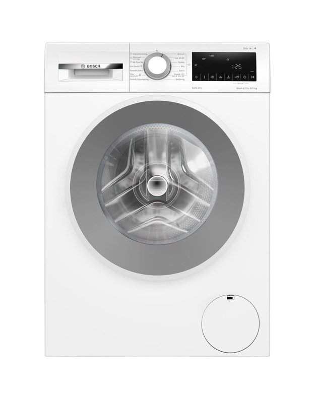 Bosch WNA14401SN Serie 4 skalbyklė-džiovyklė, 9/5 kg, 1400 aps./min., Auto Dry, Iron Assist