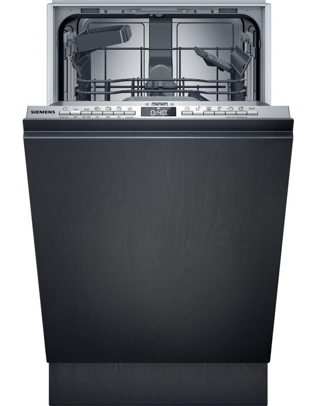 Siemens SR93EX25LE iQ300 įmontuojama indaplovė 45 cm, 10 komplektų, Home Connect, varioHinge, B klasė