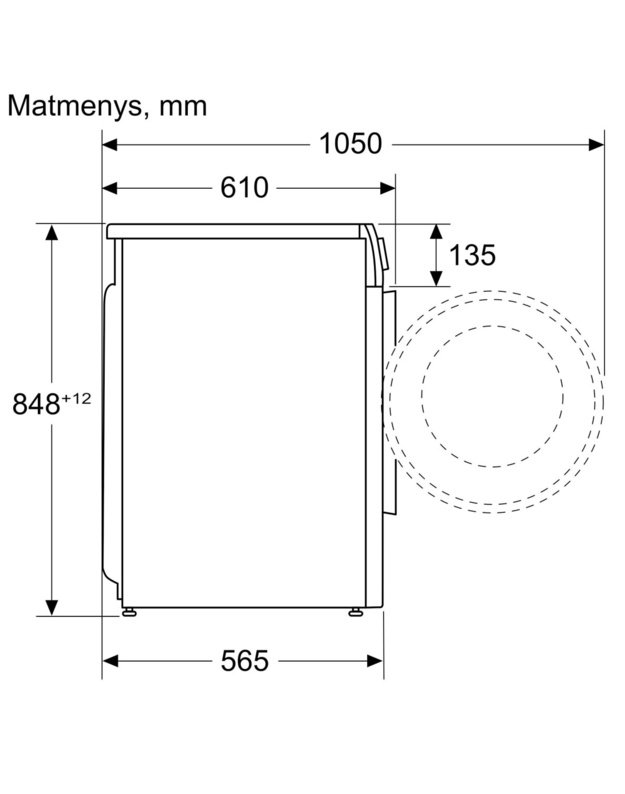 Bosch WNA13401SN Serie 4 skalbyklė-džiovyklė, 8/5 kg, 1400 aps./min., AutoDry, Iron Assist, A/D klasė
