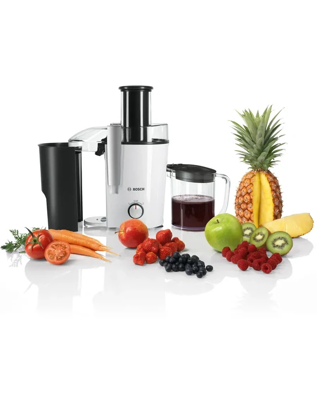 Bosch MES25A0 VitaJuice 2 centrifūginė sulčiaspaudė, 700 W, 2 greičiai, 73 mm anga, 1,25 l