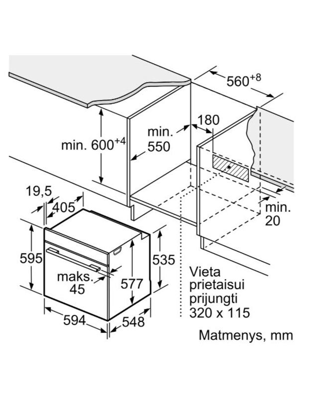 Orkaitė Bosch HSG938EM1 1