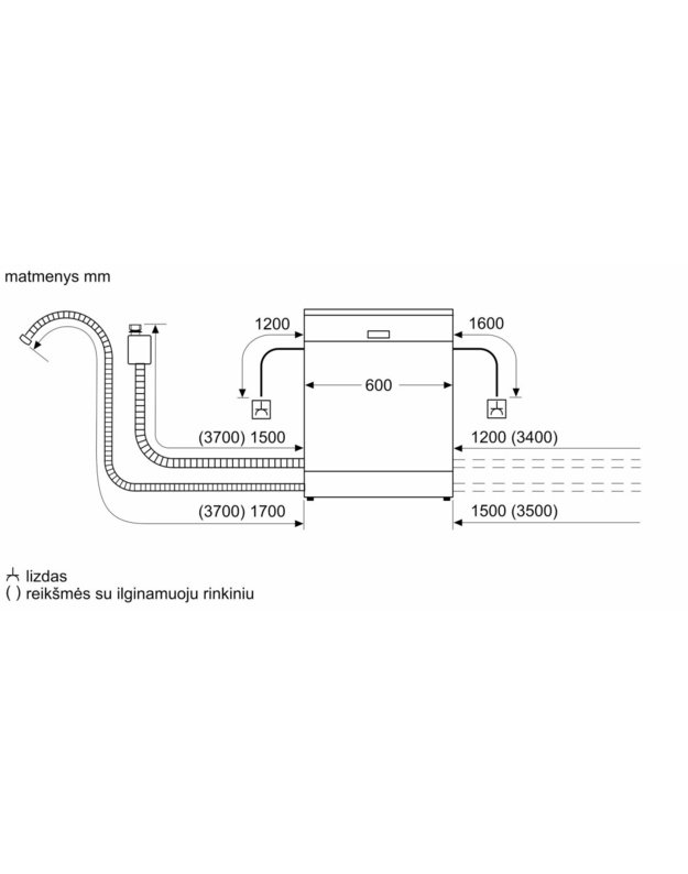 Indaplovė bosch SBV4HTX03E