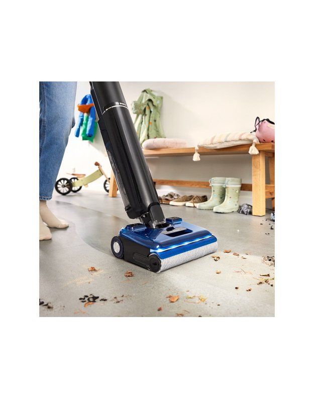 Bosch Serie 6 OneFlow BHF61BL belaidis plaunantis siurblys, 24 000 Pa, iki 40 min., savaiminis valymas