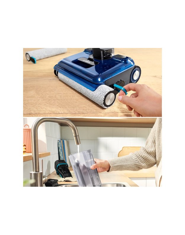 Bosch Serie 4 OneFlow BHF41WL belaidis plaunantis siurblys, 24 000 Pa, iki 40 min., savaiminis valymas