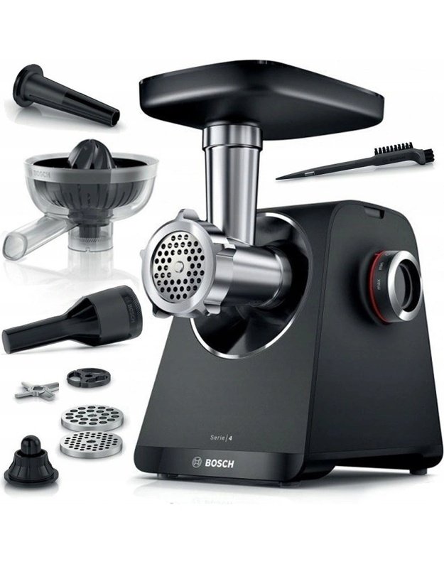 Bosch MFWS430B Serie 4 MultiPower mėsmalė su citrusinių vaisių sulčiaspaude, 1900 W