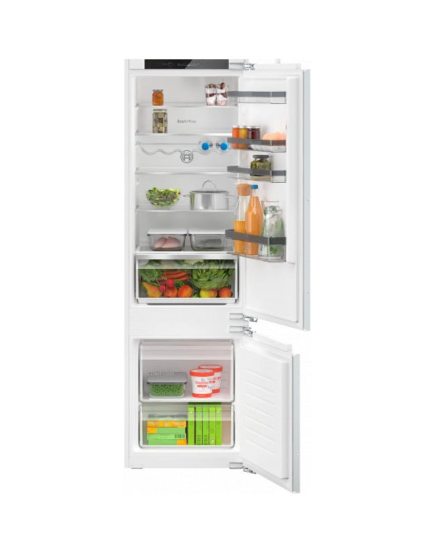 Bosch KIV87VFE0 Serie 4 įmontuojamas šaldytuvas-šaldiklis su VitaFresh XXL ir Low Frost, 270 l