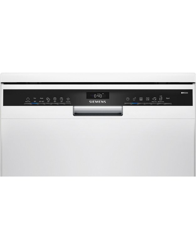 Siemens SN23HW05ME iQ300 laisvai pastatoma indaplovė, 60 cm, 14 komplektų, C klasė, Home Connect, balta