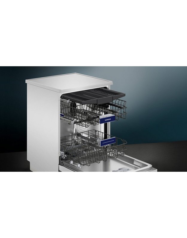 Siemens SN23HW05ME iQ300 laisvai pastatoma indaplovė, 60 cm, 14 komplektų, C klasė, Home Connect, balta