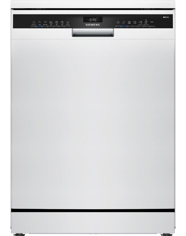 Siemens SN23HW05ME iQ300 laisvai pastatoma indaplovė, 60 cm, 14 komplektų, C klasė, Home Connect, balta