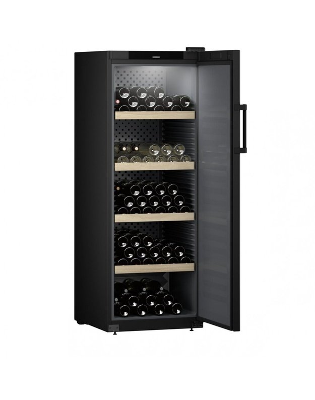 Liebherr WSbl 5001 GrandCru vyno šaldytuvas, 196 buteliai, 377 l, 5–20 °C, juodas