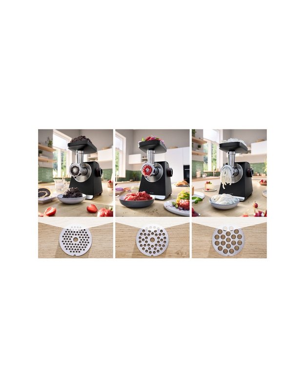 Bosch MFWS642B Serie 6 MultiPower mėsmalė su tarkavimo ir sausainių formavimo priedais, 2100 W