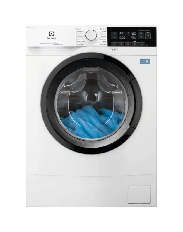 Electrolux EWS6307BE 600 SensiCare skalbyklė, 7 kg, 1000 aps./min., A klasė, garų programa, 44,9 cm gylis