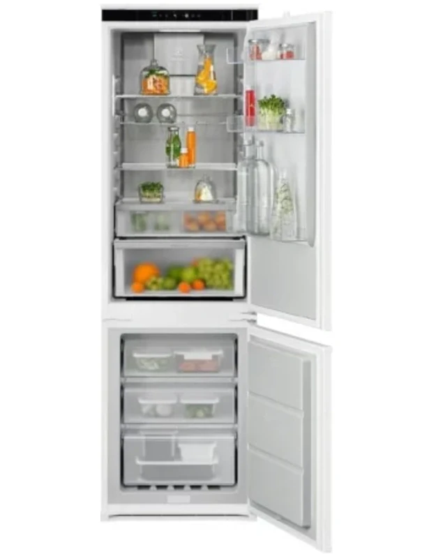 Electrolux ENG8MC18S 800 GreenZone+ įmontuojamas šaldytuvas su šaldikliu, 249 l, C klasė, TwinTech No Frost, 35 dB