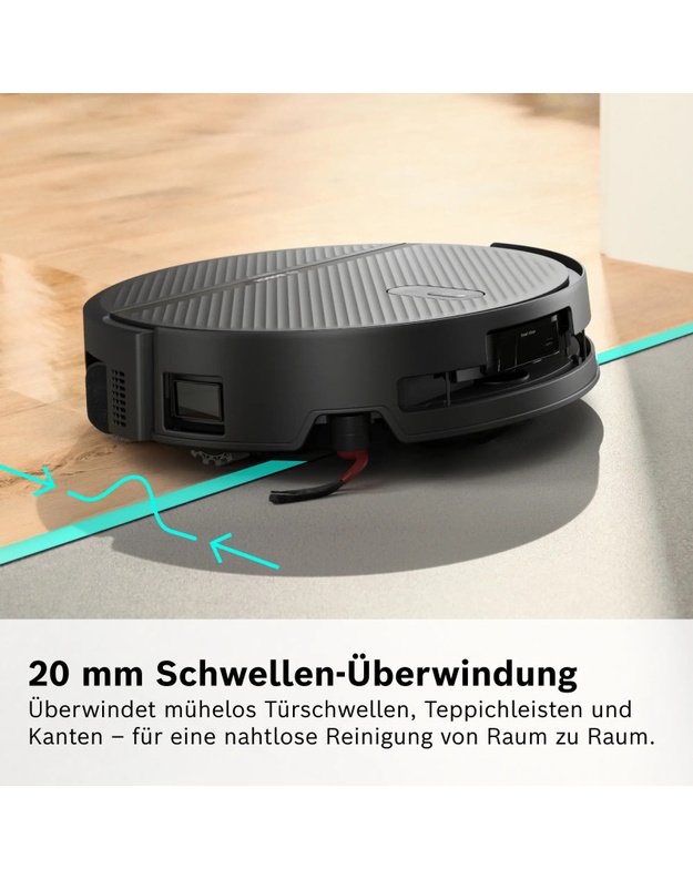 Bosch BCR2P2BXAB Spotless 2 Advanced+ robotas siurblys, 30 000 Pa, plovimo funkcija, Dry-Wet stotelė, Home Connect