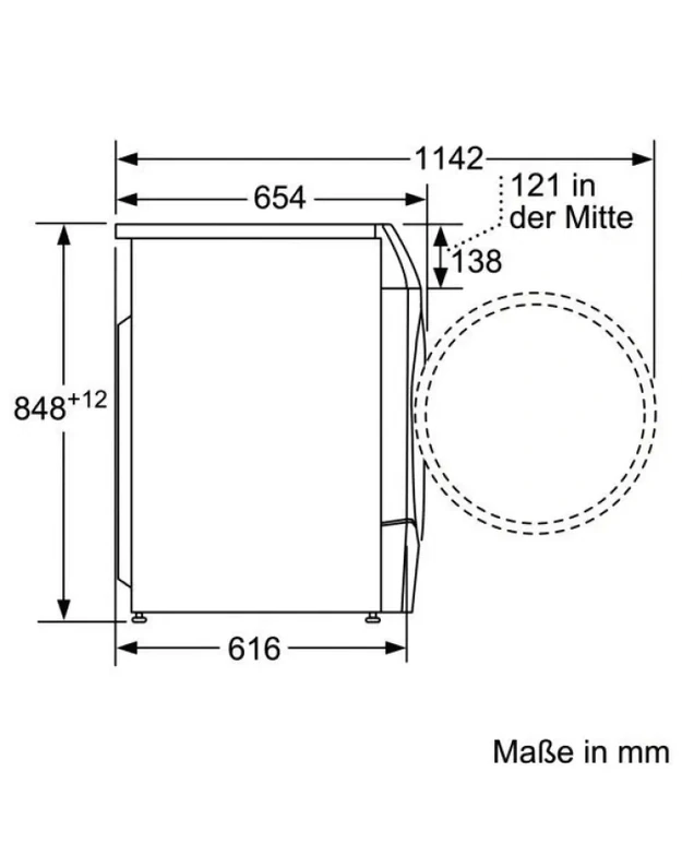 Bosch WNC254AS0 Serie 8 skalbyklė-džiovyklė, 10,5/6 kg, 1400 aps./min., i-DOS, Iron Assist, Home Connect, pilka