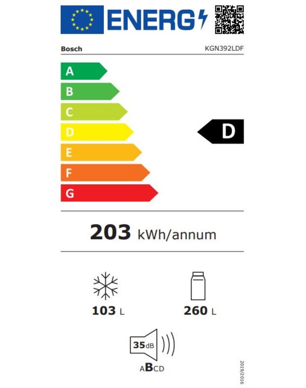 Šaldytuvas Bosch KGN392LDF 2