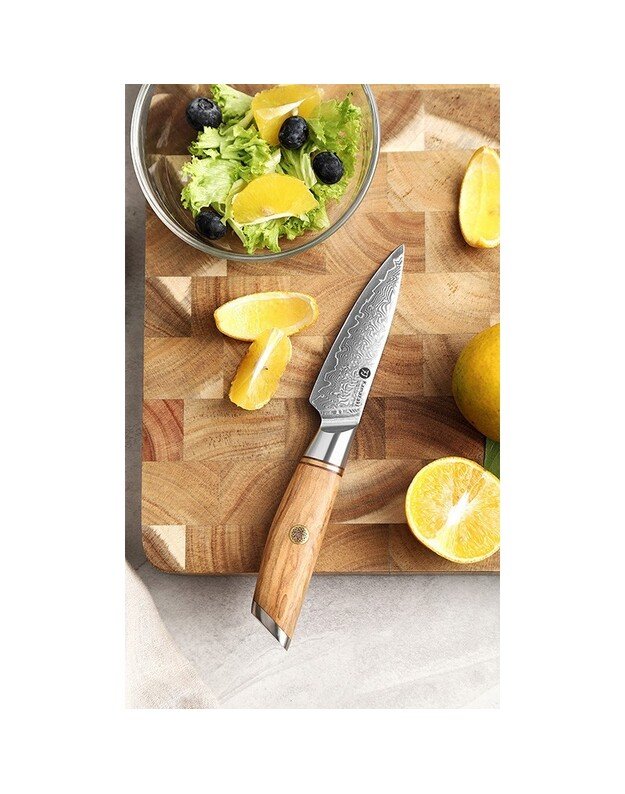 Damasko plieno peilis Kamazaki Paring Knife KZ40KN, 9 cm, NEMOKAMAS PRISTATYMAS! 3