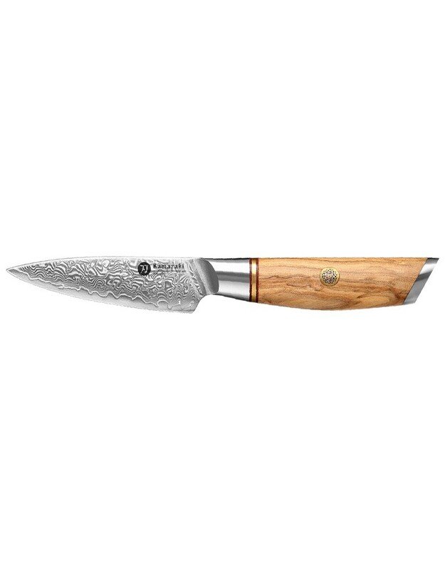Damasko plieno peilis Kamazaki Paring Knife KZ40KN, 9 cm, NEMOKAMAS PRISTATYMAS!