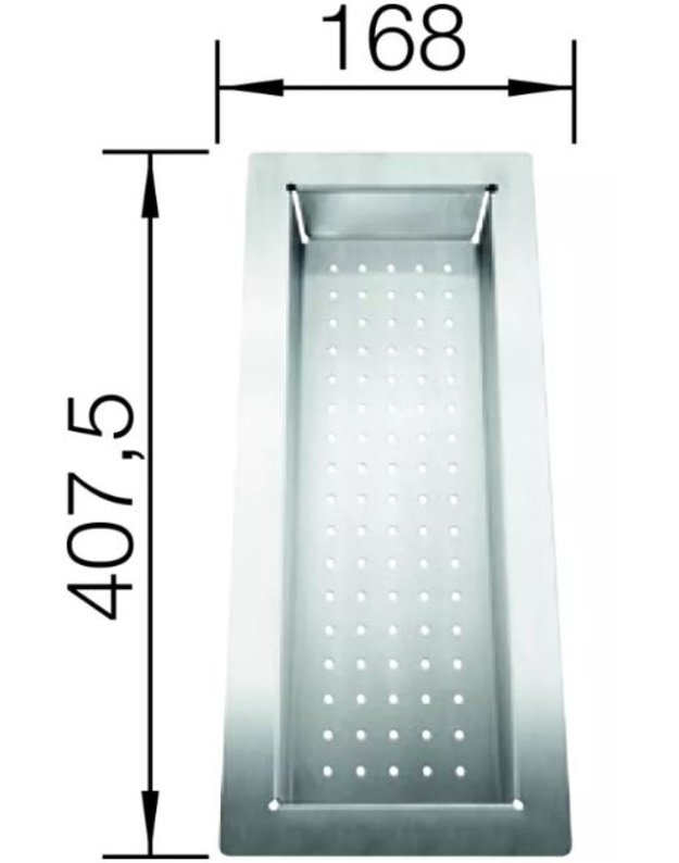 Blanco krepšys, 514542, 43.2 x 17.6 mm, Stainless Steel