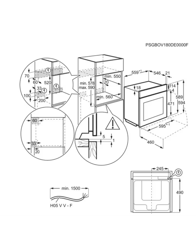Orkaitė ELECTROLUX EOA9S3DC 