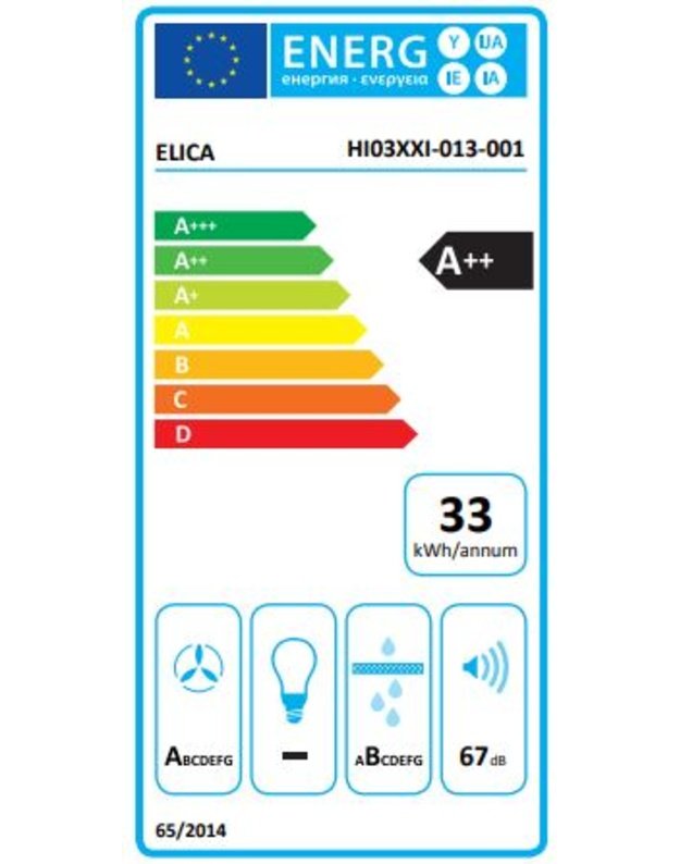ELICA NIKOLATESLA+ BL/A/83 indukcinė kaitlentė su integruotu gartraukiu, juoda, PRF0175495A