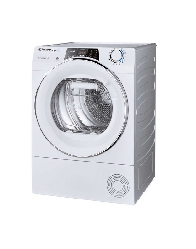 Candy ROE H9A2TCEX-S RapidÓ džiovyklė su šilumos siurbliu, 9 kg, E klasė, Wi-Fi, EasyCase