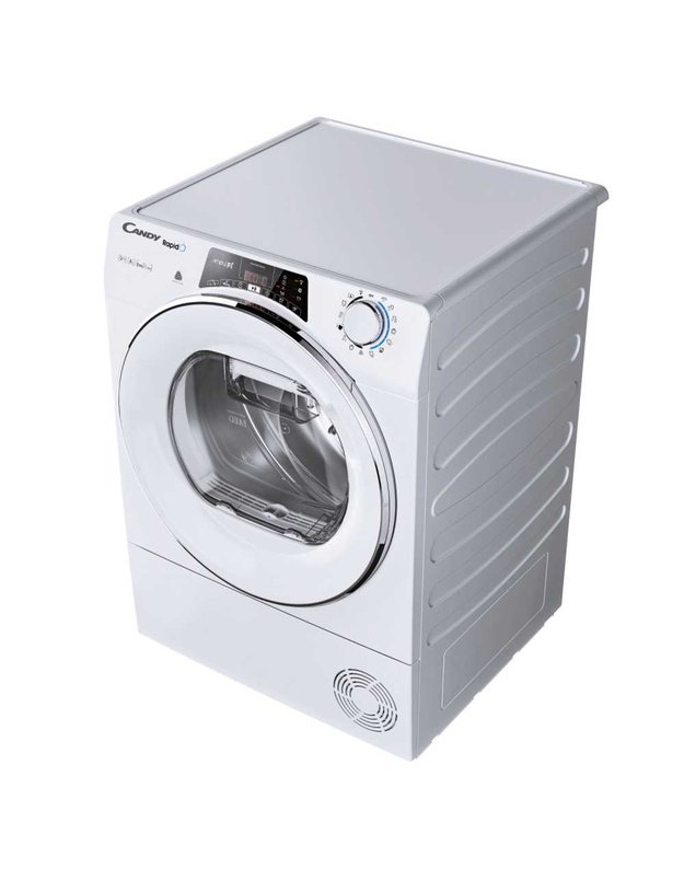Candy ROE H9A2TCEX-S RapidÓ džiovyklė su šilumos siurbliu, 9 kg, E klasė, Wi-Fi, EasyCase