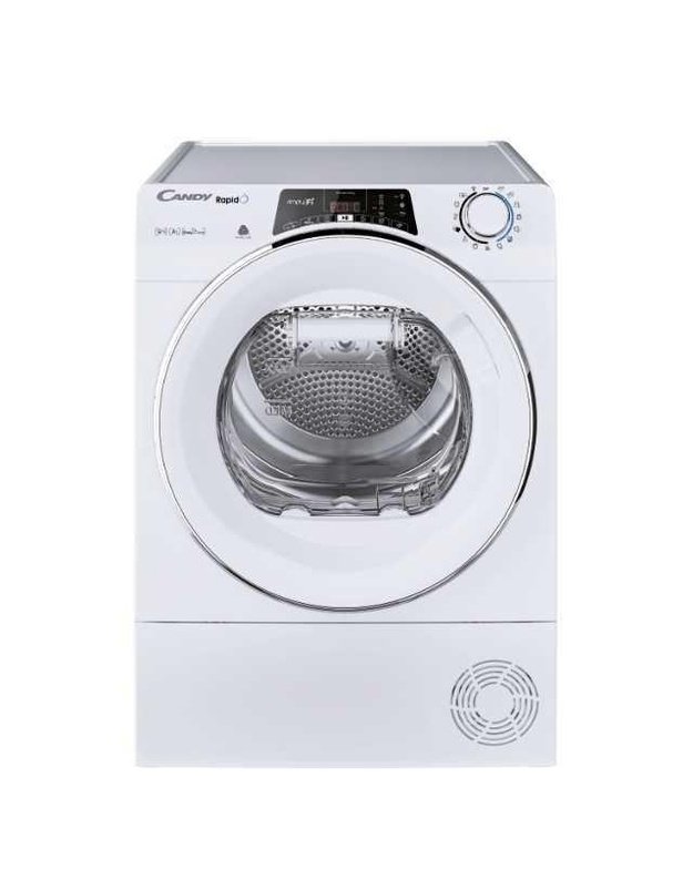 Candy ROE H9A2TCEX-S RapidÓ džiovyklė su šilumos siurbliu, 9 kg, E klasė, Wi-Fi, EasyCase