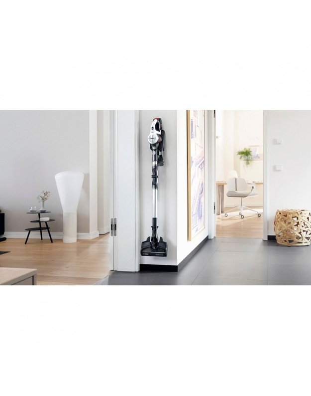 Bosch BBS711W Unlimited 7 belaidis dulkių siurblys, 18 V, 3,0 Ah, iki 40 min., Flex Tube, baltas
