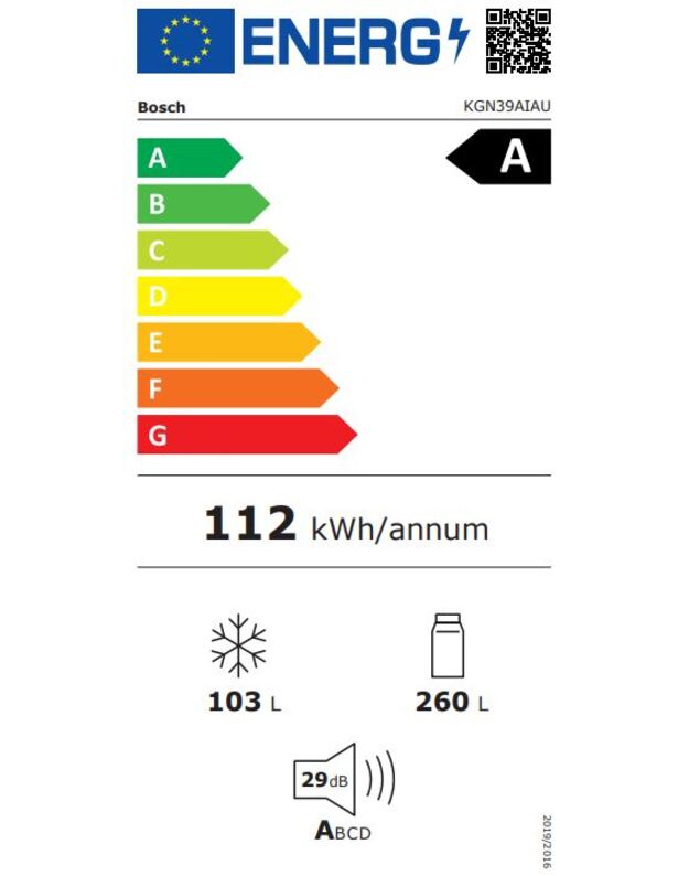 Šaldytuvas Bosch KGN39AIAU 2