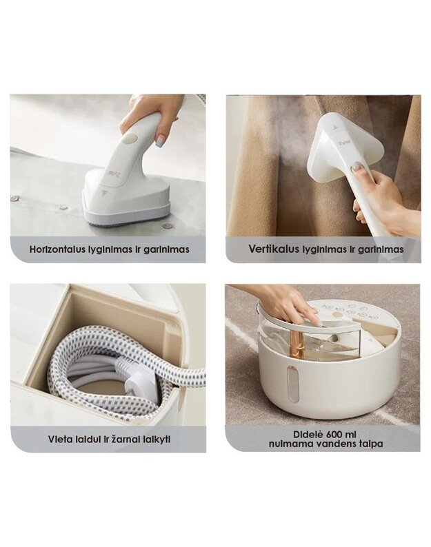 Prietaisas lyginantis karštais garais Zyle Garment Steamer 2 in 1, ZY001GS, 2280 W 3
