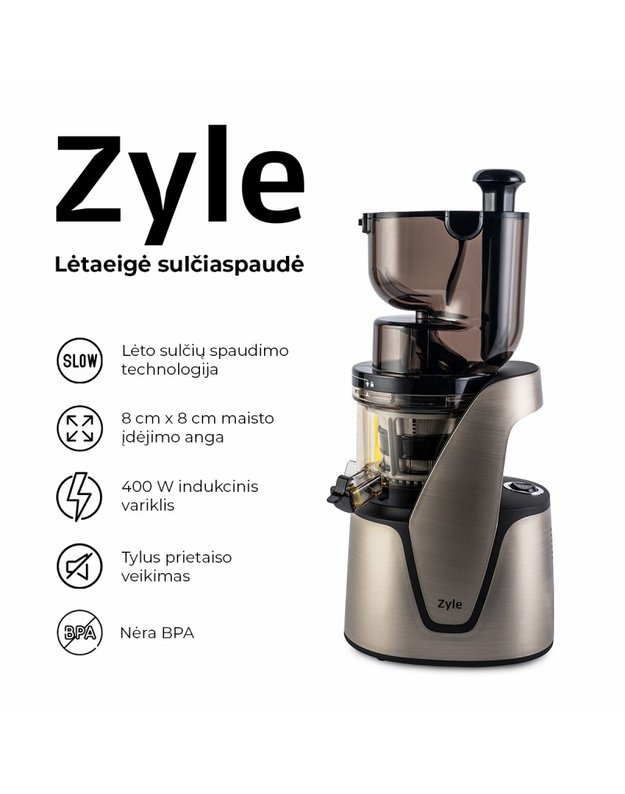 Lėtaeigė sulčiaspaudė ZY016SSJ