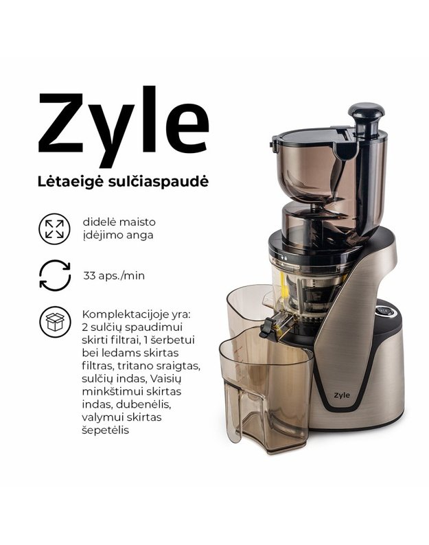Lėtaeigė sulčiaspaudė ZY016SSJ