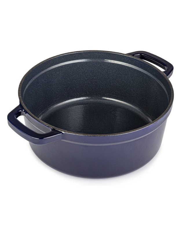 Apvalus emaliuotas ketaus puodas ZY01BLKI, 5l