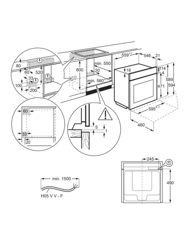 Orkaitė Electrolux KOEAP3XT