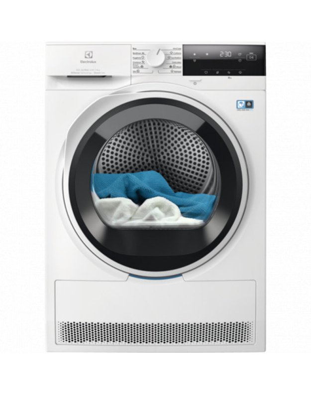 Electrolux EW8D394M 800 UltraCare džiovyklė su šilumos siurbliu ir garų programa, 9 kg, C klasė, 3DSense, SteamCare