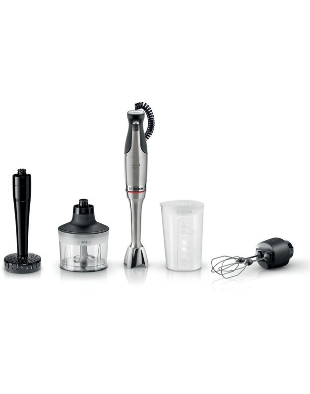 Bosch MSM8M936 Serie 8 ErgoMaster rankinis trintuvas, 1500 W, 6 ašmenys, smulkintuvas, dviguba šluotelė, trintuvė bulvių košei