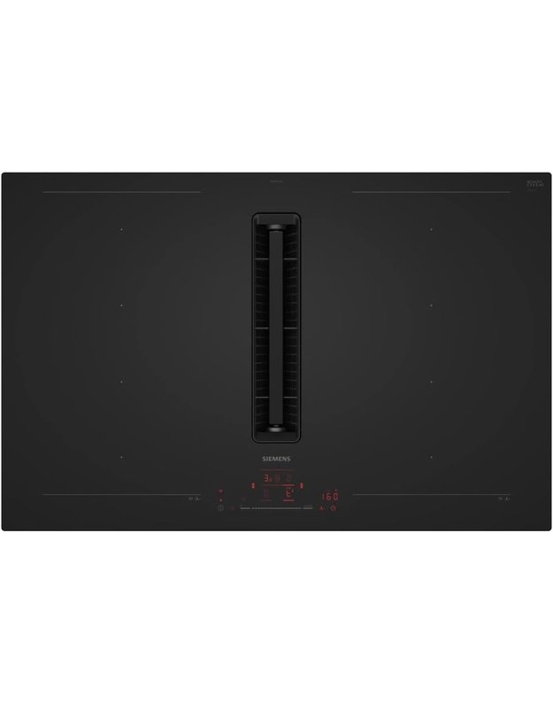 Siemens EX81AHL26E iQ700 Matt Edition indukcinė kaitlentė su integruotu gartraukiu, 80 cm, flexInduction, Home Connect