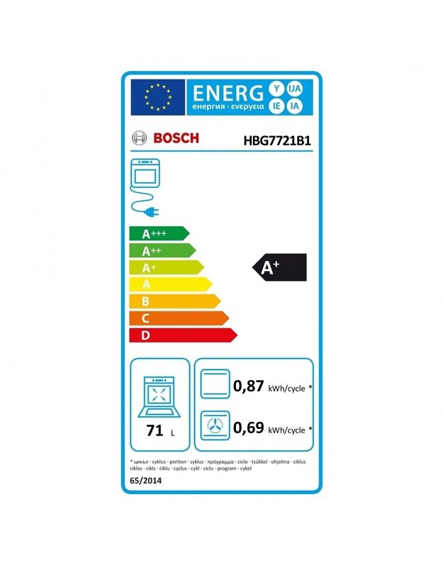 Orkaitė Bosch HBG7741B1