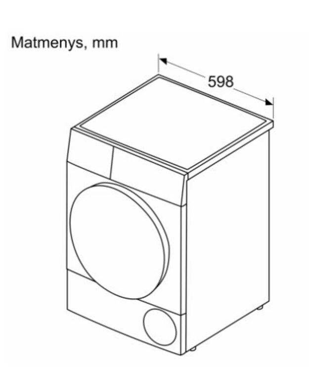 Džiovyklė Bosch WQG2420PSN 1