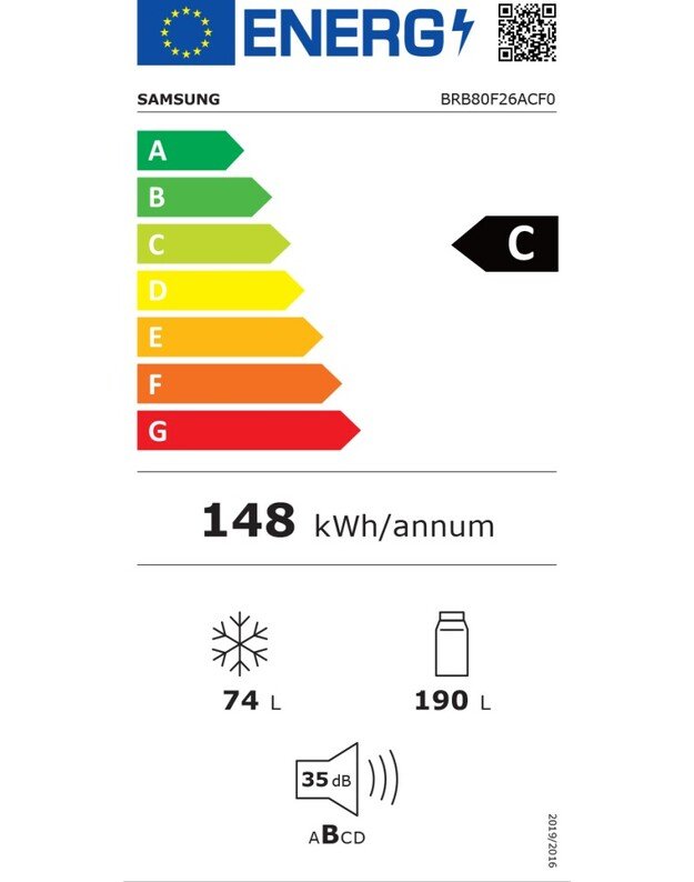 Šaldytuvas Samsung BRB80F26ACF0EO 3