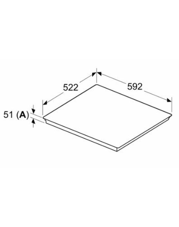 Kaitlentė Siemens ED61AHSC1E, juoda matinė 3