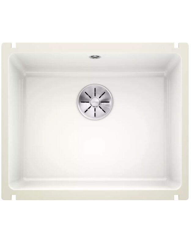 Kereminė plautuvė Blanco SUBLINE 500-U, Balta blizgi, 523733