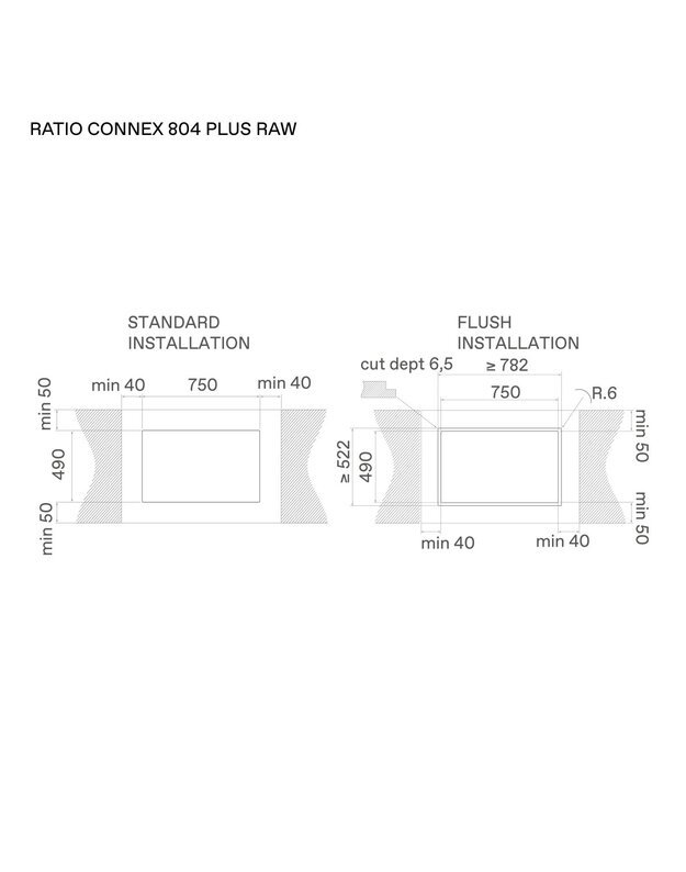 Kaitlentė ELICA Ratio Connex 804 Plus Raw, PRF0210636 2