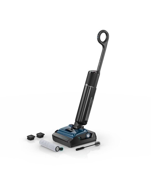 Bosch BHF61BM Serie 6 OneFlow grindų plovimo siurblys, 24 000 Pa, automatinis ploviklio dozavimas, 180° konstrukcija