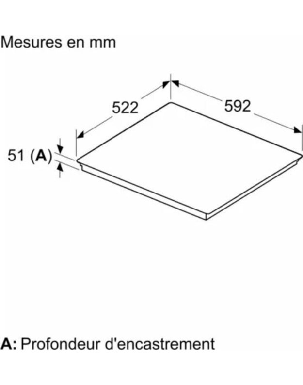 Siemens ED651HSB1E iQ500 indukcinė kaitlentė, 60 cm, combiZone, Home Connect, powerBoost