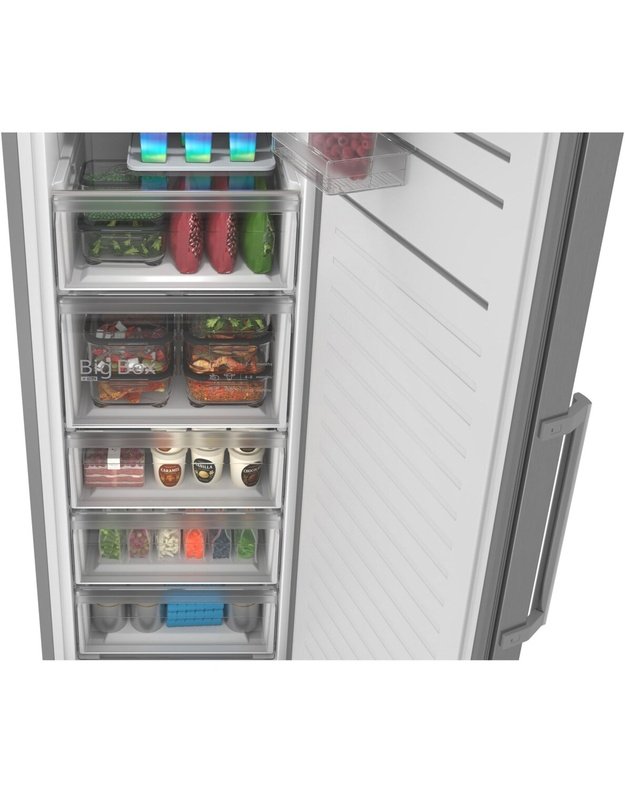 Bosch GSN36VLEG Serie 4 laisvai pastatomas šaldiklis, 334 l, Total No Frost, Home Connect, 35 dB, E klasė
